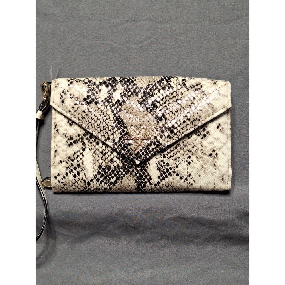Victoria's Secret Snakeskin Print Envelope Tech Clutch/Wallet